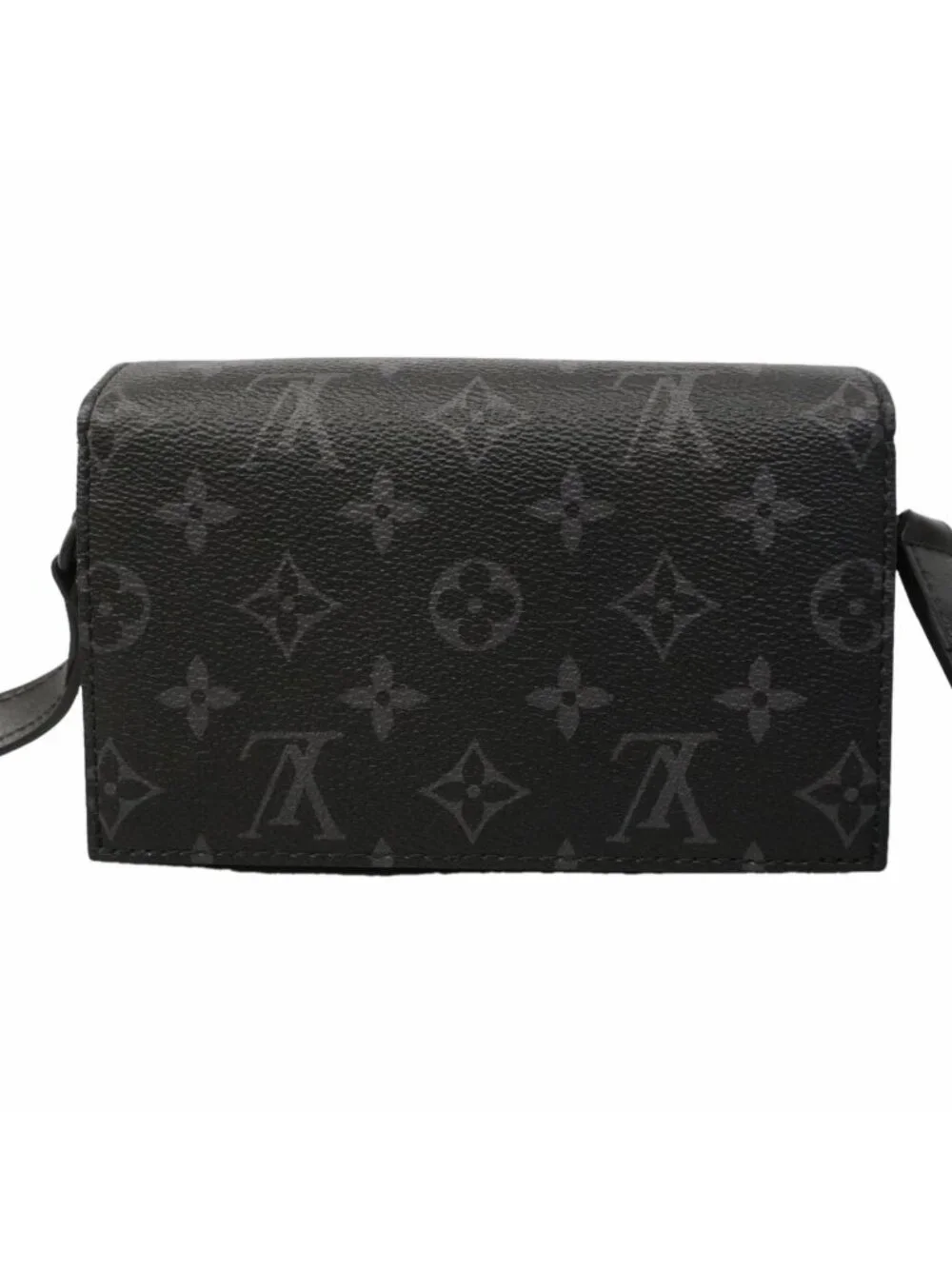 Louis Vuitton Shoulder Bag Monogram Eclipse Steamer Wearable Wallet Black
